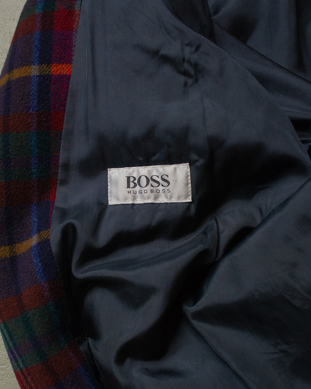 90s Hugo Boss Wool Bomber Jacket multi - XL