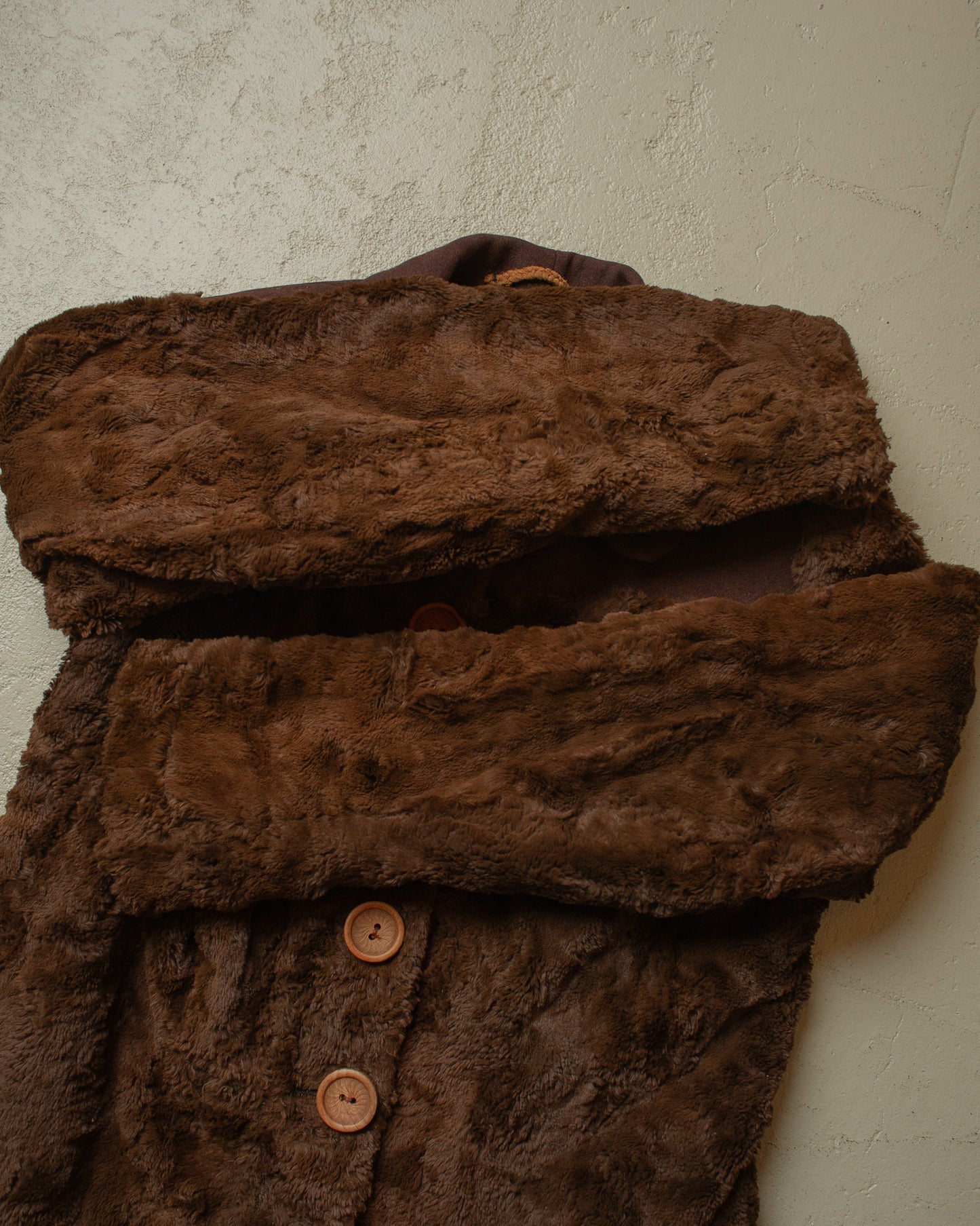 1940s Womens Short Fur Jacket brown - M