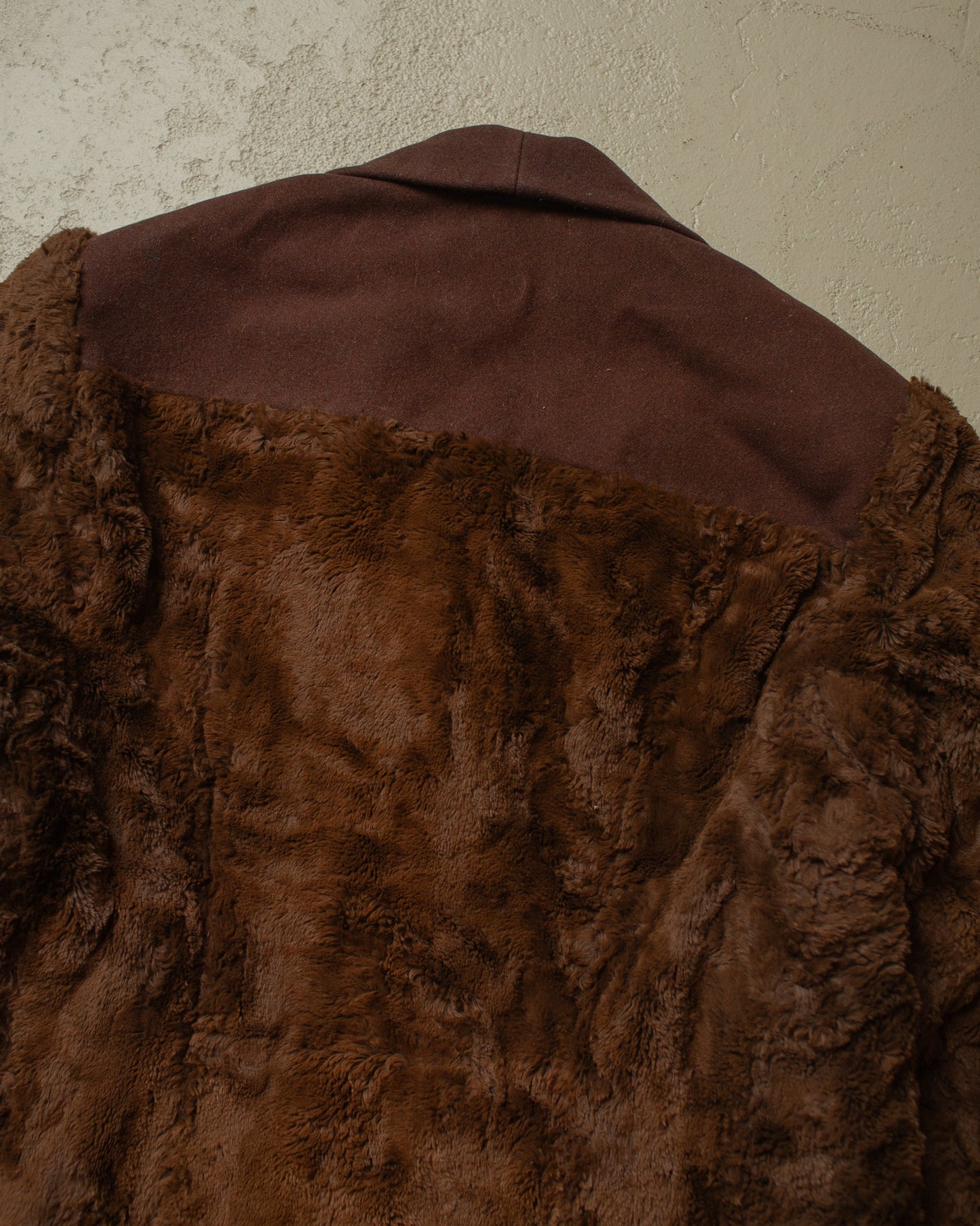 1940s Womens Short Fur Jacket brown - M