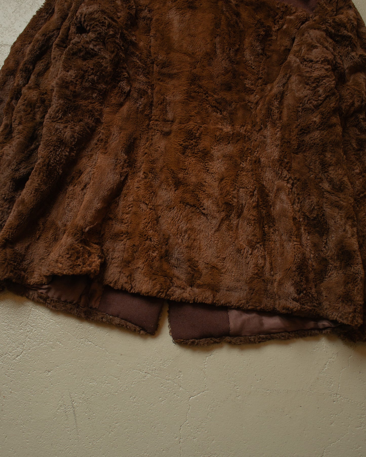 1940s Womens Short Fur Jacket brown - M