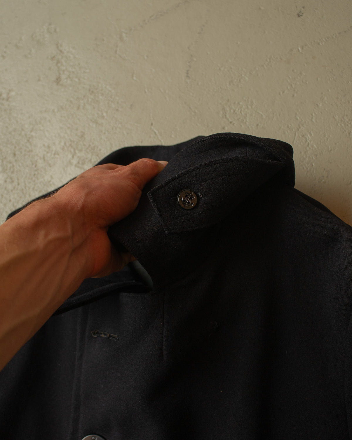 1930s US Navy Wool Pea Coat navyblue - M