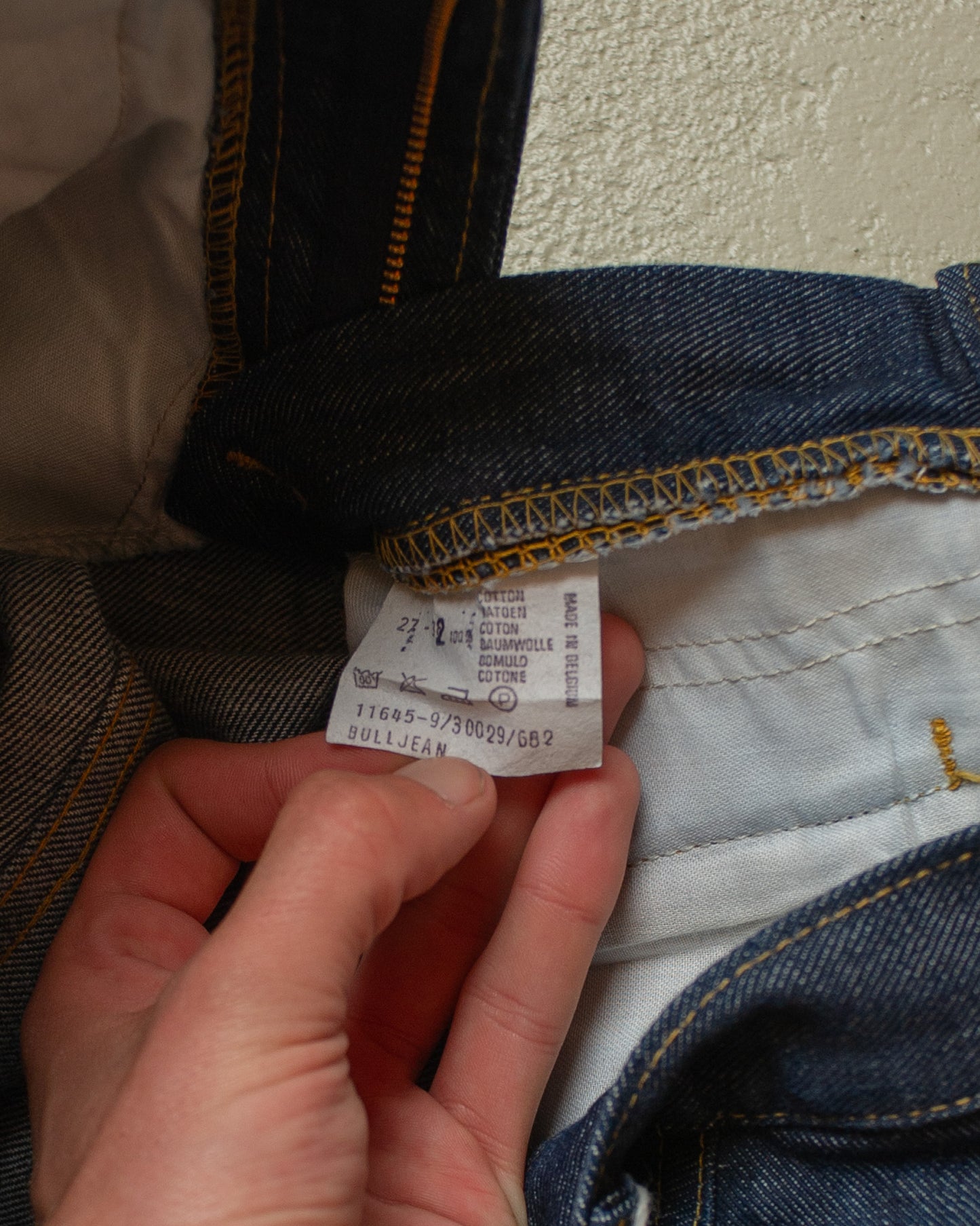 1970s unworn Lee Flared Jeans navyblue - W27 L32