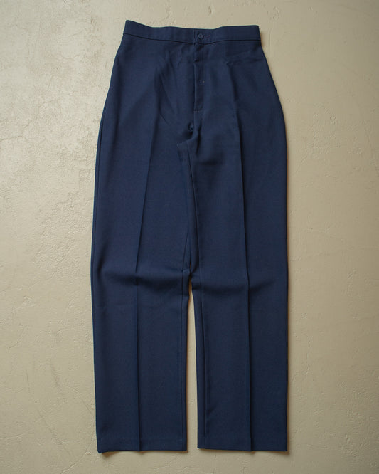 1970s Womens Levi´s Pleated Pants navyblue - W30 L34