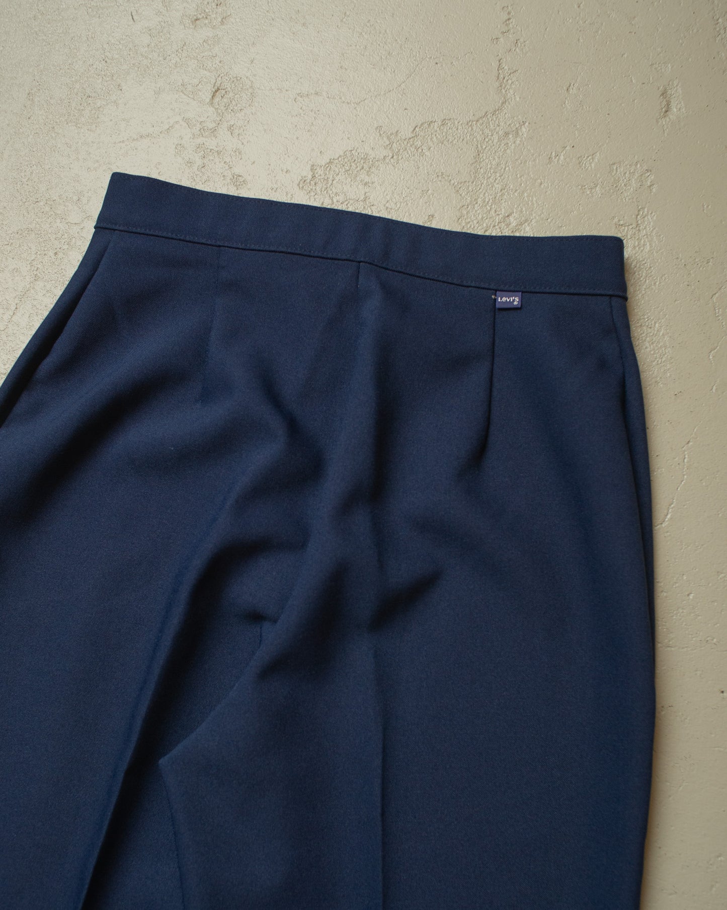 1970s Womens Levi´s Pleated Pants navyblue - W30 L34