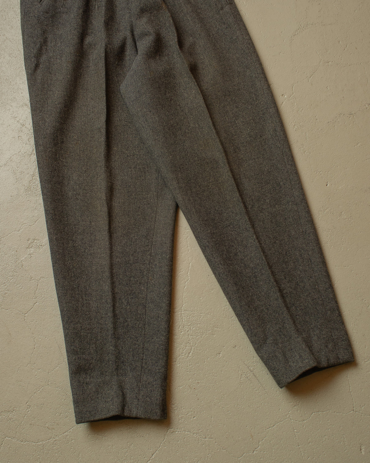 1940s German Womens Wool Ski Pants grey - W24,5 L26