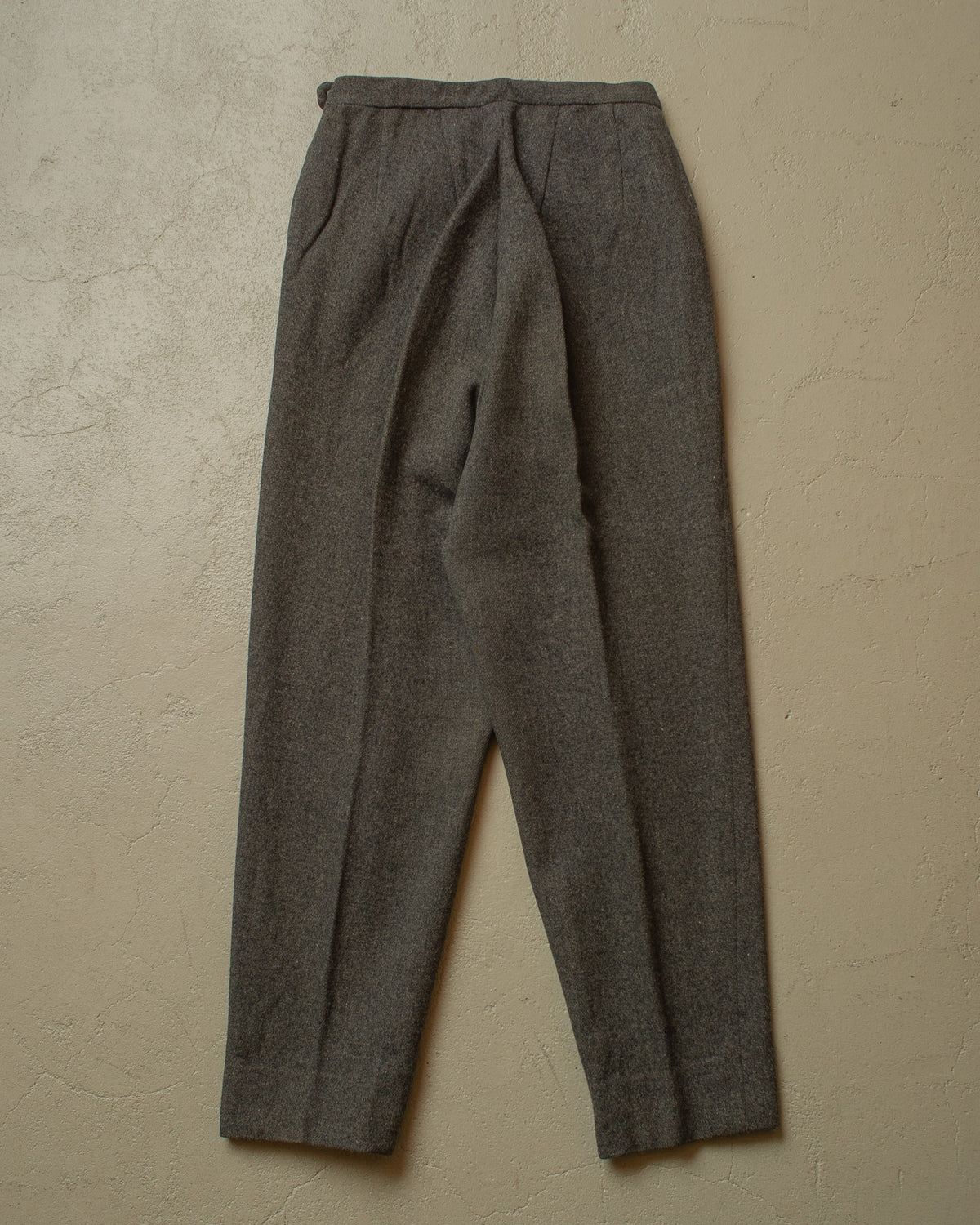 1940s German Womens Wool Ski Pants grey - W24,5 L26