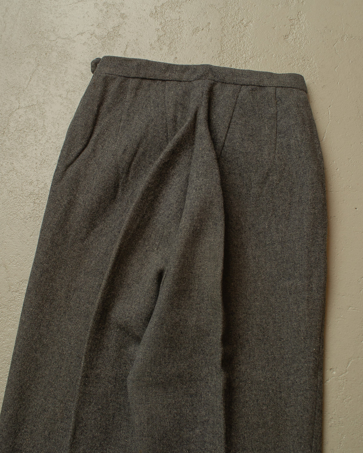 1940s German Womens Wool Ski Pants grey - W24,5 L26