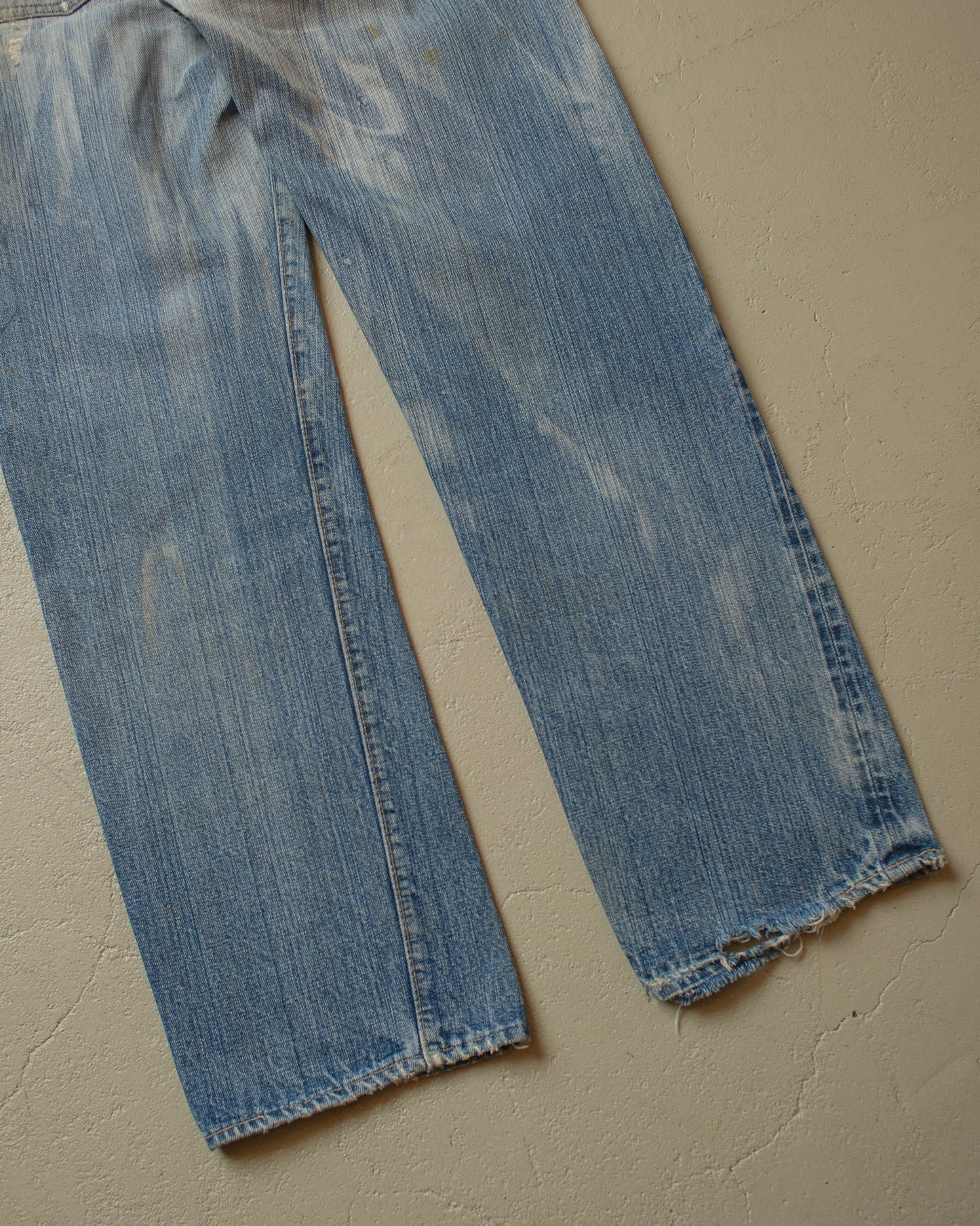 1980s thrashed Levi´s 501 Selvedge Jeans blue - W31 L30