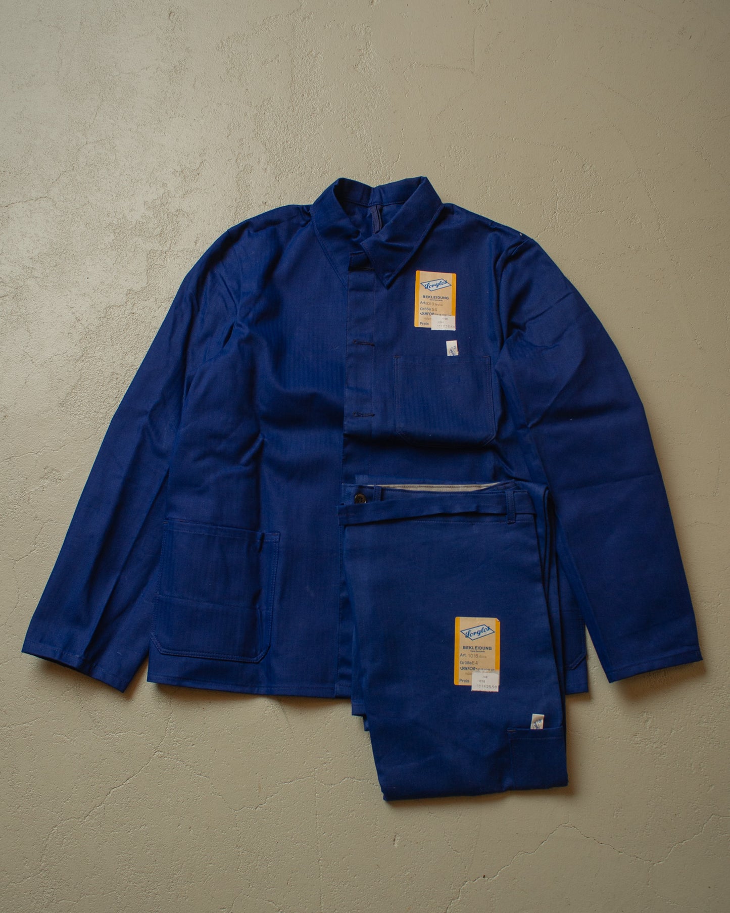 1950s Deadstock German Workwear Set navyblue - XL