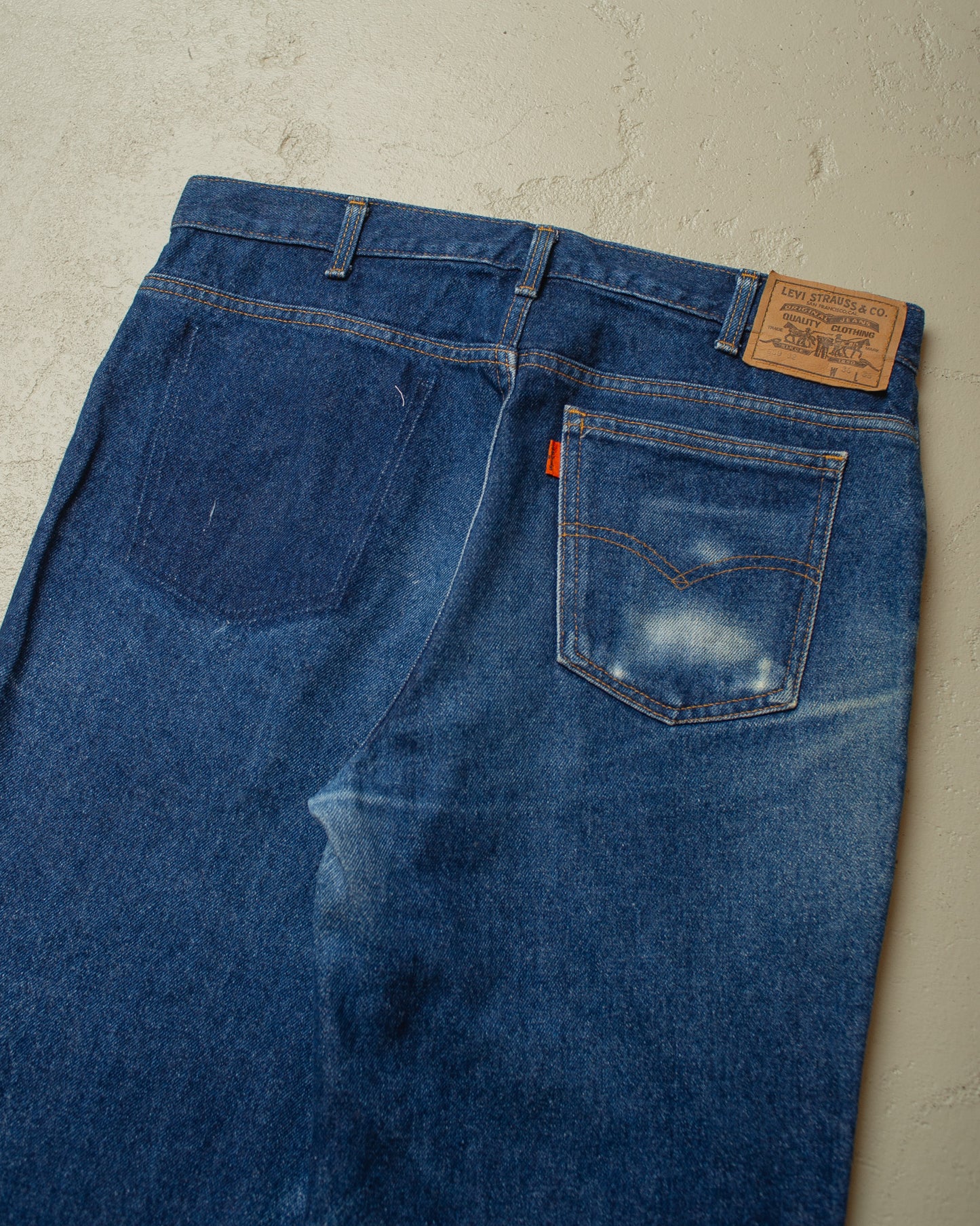 1988 Levi´s 630 Orange Tab Faded Jeans blue - W35 L36
