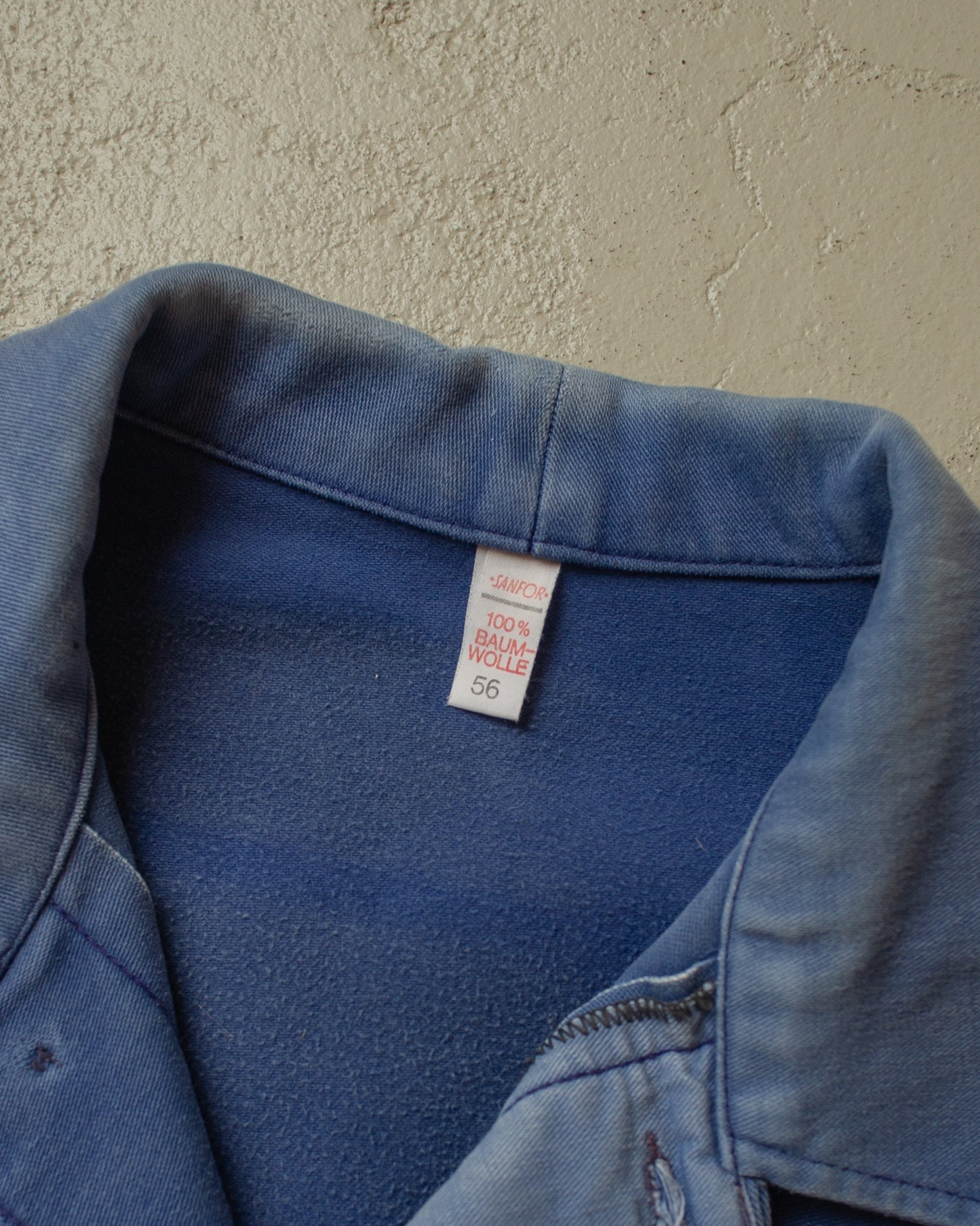 1970s Faded Hamburg Hafen Work Jacket blue - L/XL