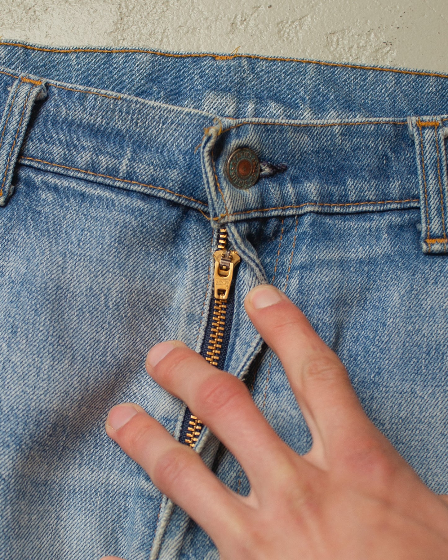 1980s Levi´s 630 Orange Tab Faded Jeans blue - W32 L33