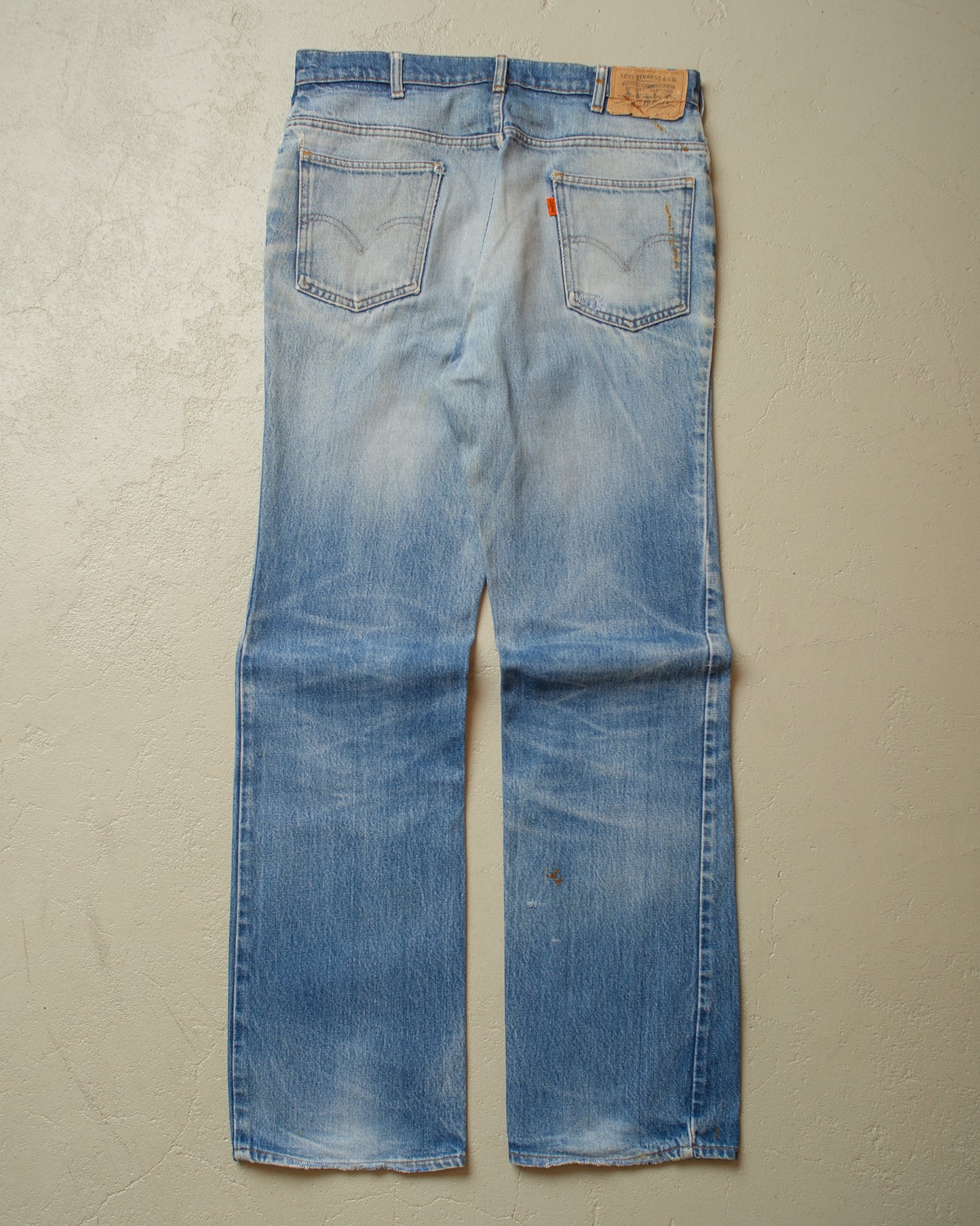 1980s Levi´s 630 Orange Tab Faded Jeans blue - W32 L33