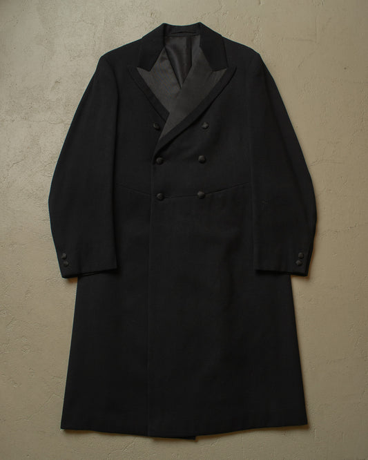 1920s/30s German Wool Coat black - S/M