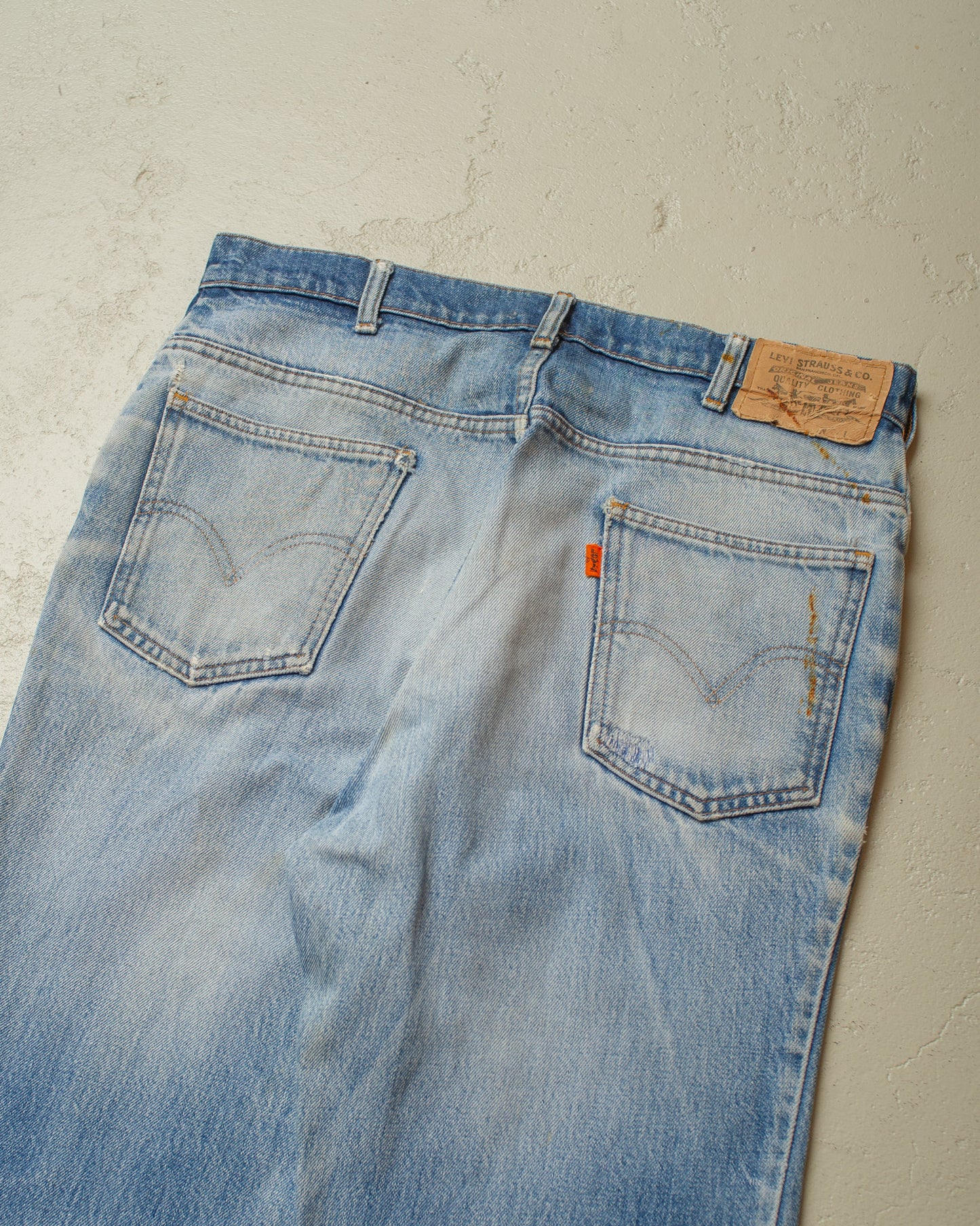 1980s Levi´s 630 Orange Tab Faded Jeans blue - W32 L33