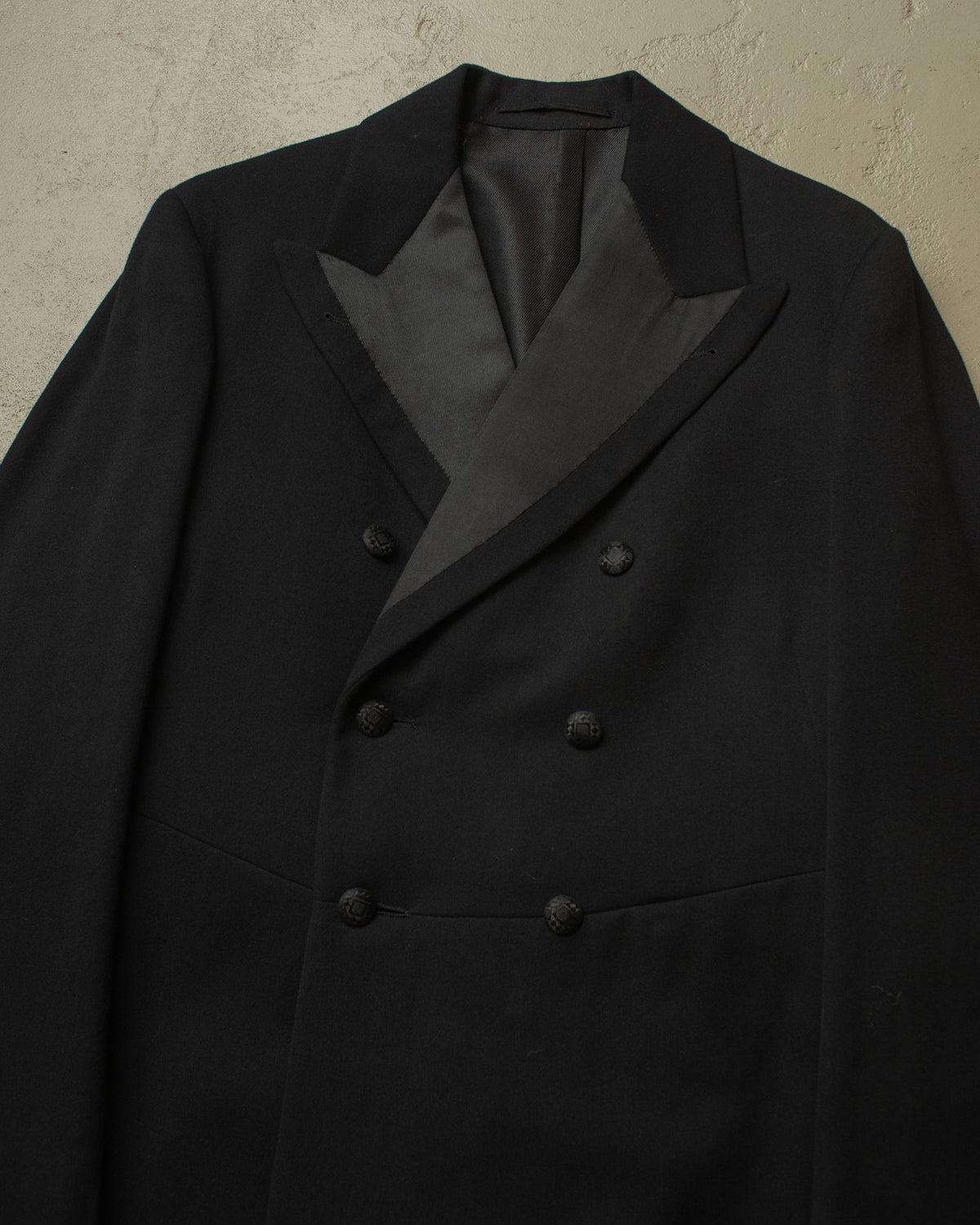 1920s/30s German Wool Coat black - S/M