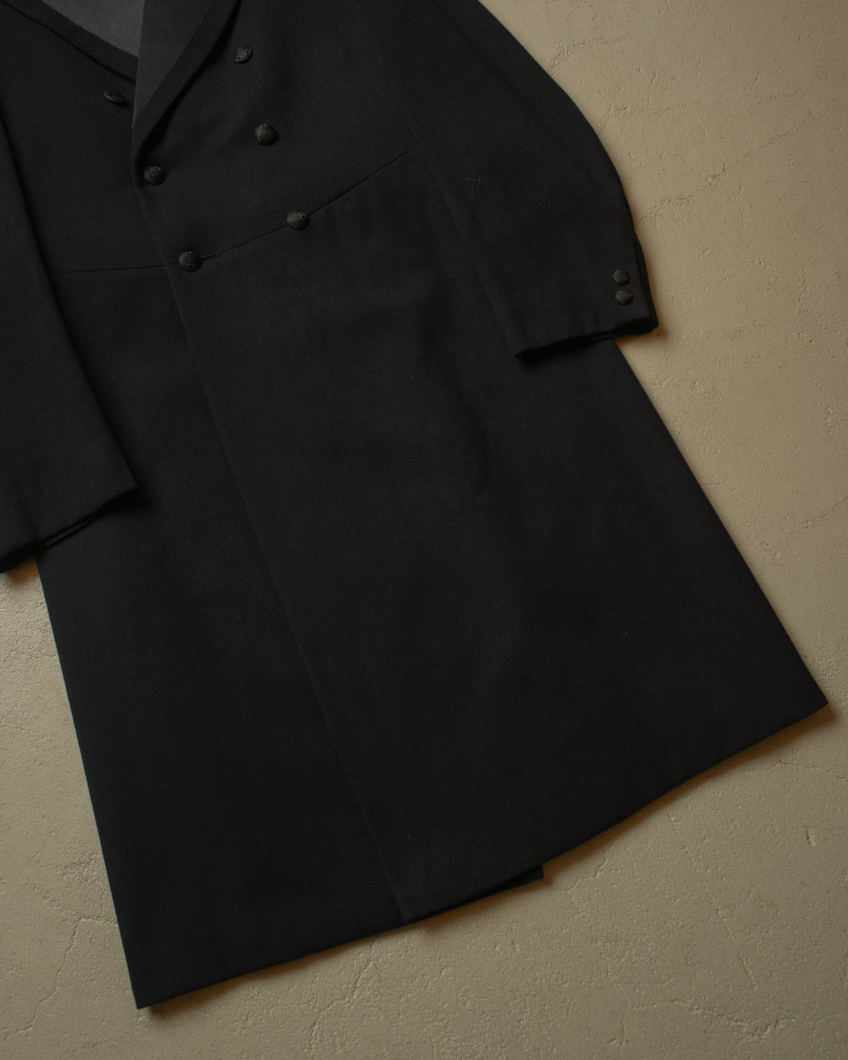1920s/30s German Wool Coat black - S/M