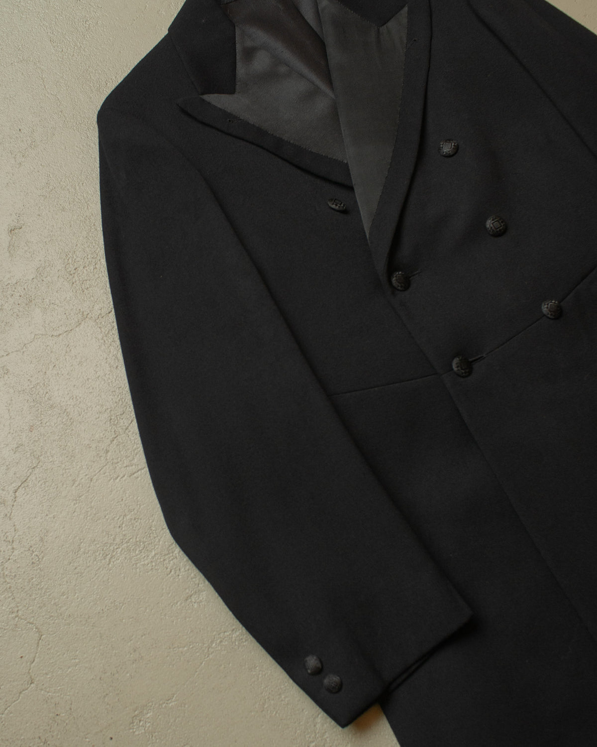 1920s/30s German Wool Coat black - S/M