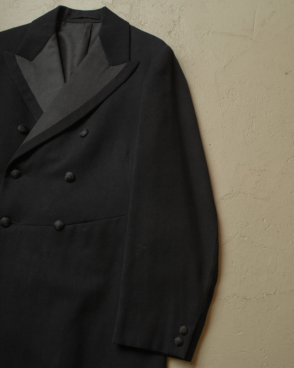1920s/30s German Wool Coat black - S/M
