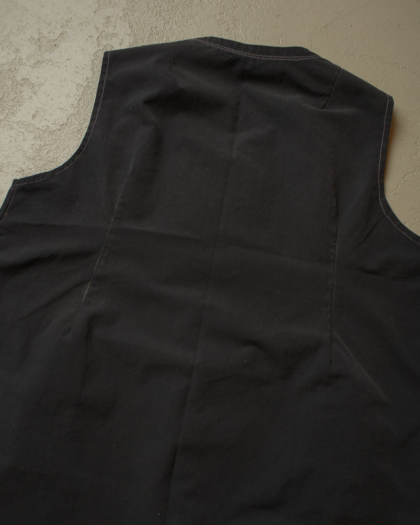 1920s/30s French Handsewn Sleeveless Work Dress black - S-L
