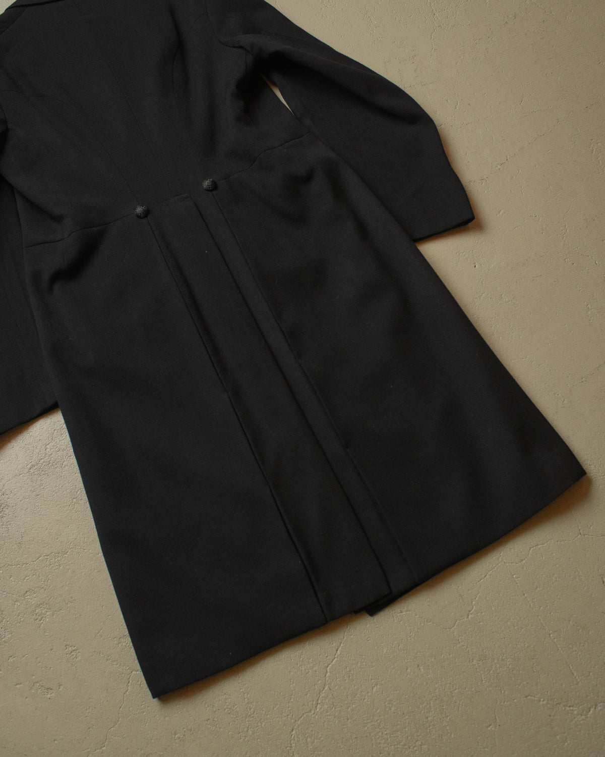 1920s/30s German Wool Coat black - S/M