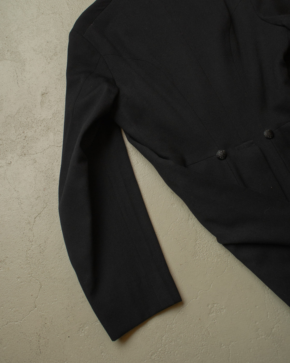1920s/30s German Wool Coat black - S/M
