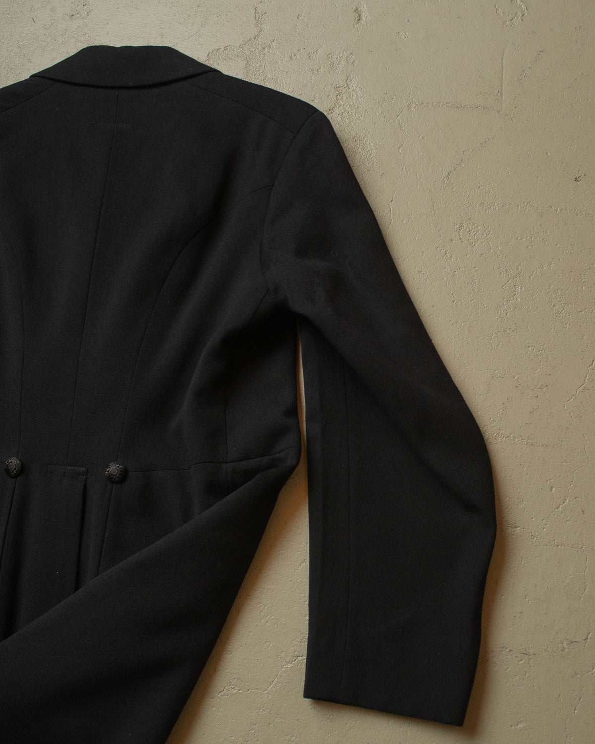 1920s/30s German Wool Coat black - S/M