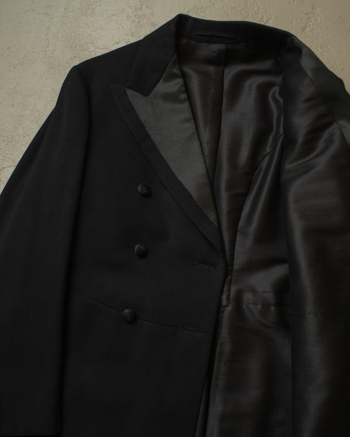 1920s/30s German Wool Coat black - S/M