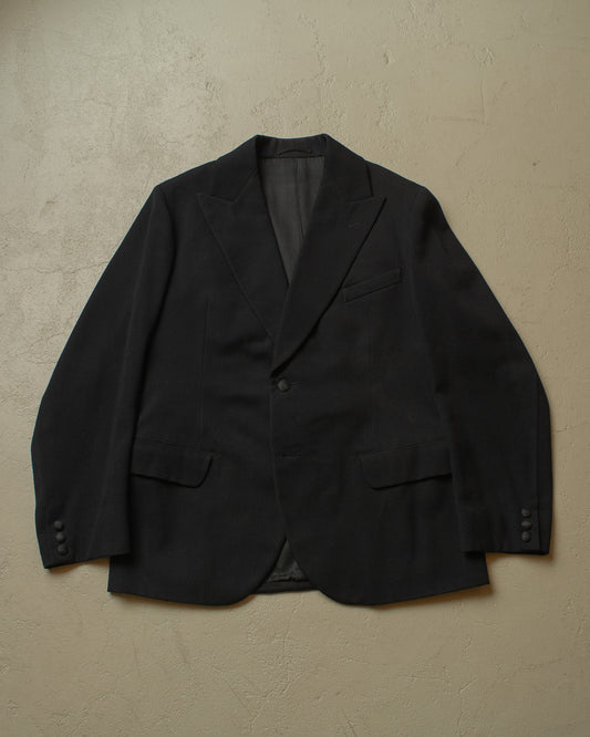 ca. 1920s German 3-Piece Wool Suit black - M