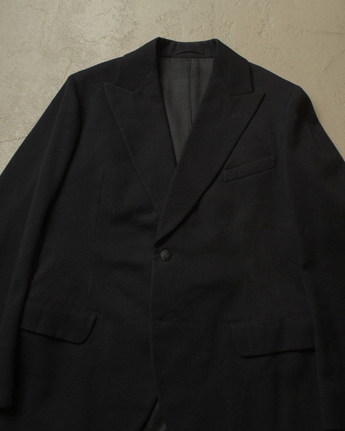 ca. 1920s German 3-Piece Wool Suit black - M
