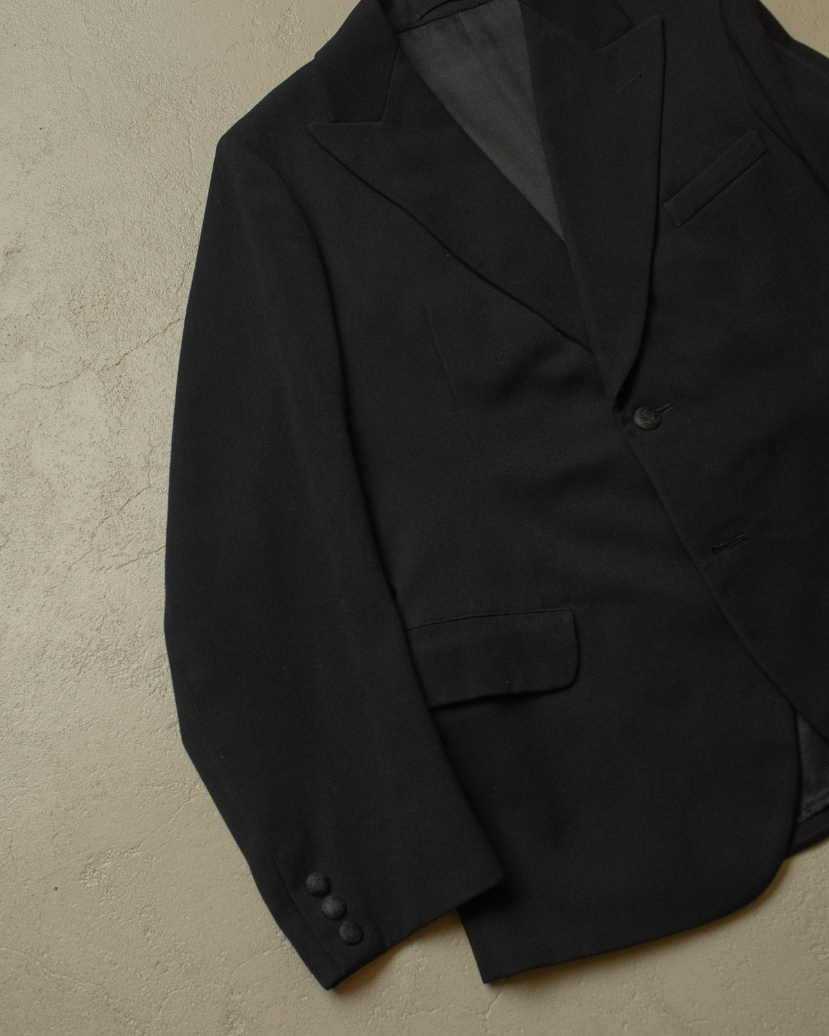 ca. 1920s German 3-Piece Wool Suit black - M
