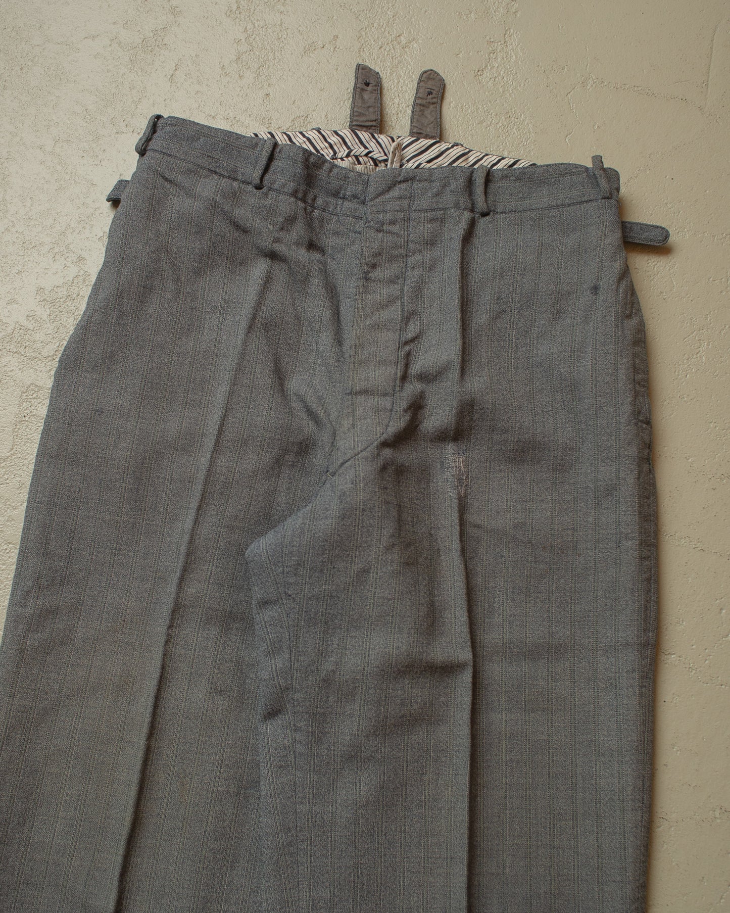 1930s/40s High-waisted Trousers grey - W31 L30