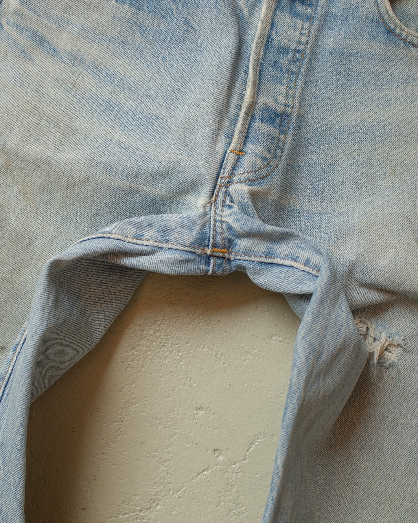 1982 Levi´s 501 Selvedge distressed Jeans blue - W28 L30