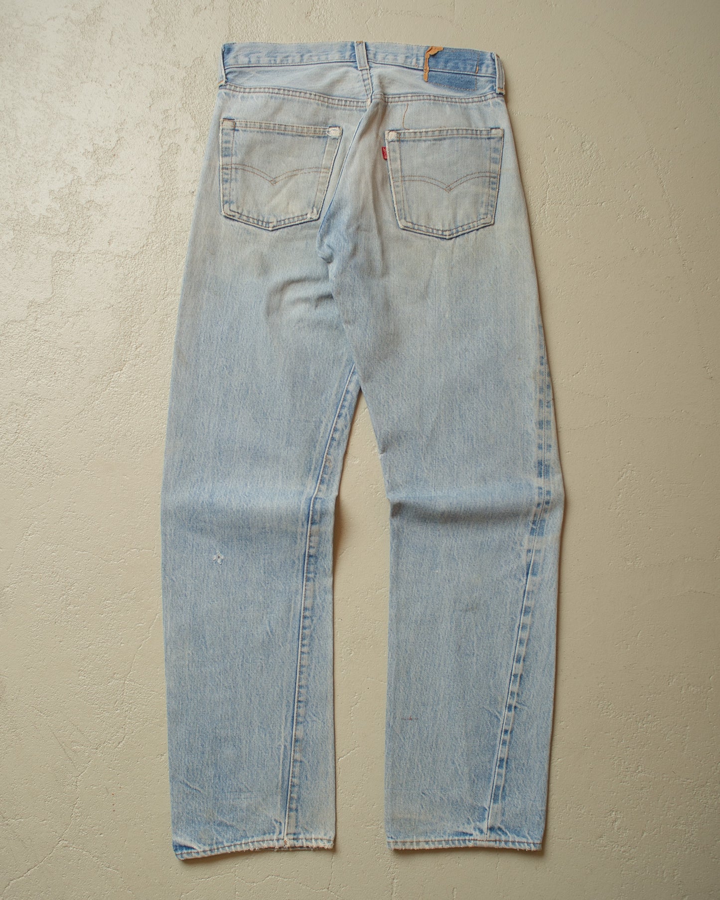 1982 Levi´s 501 Selvedge distressed Jeans blue - W28 L30