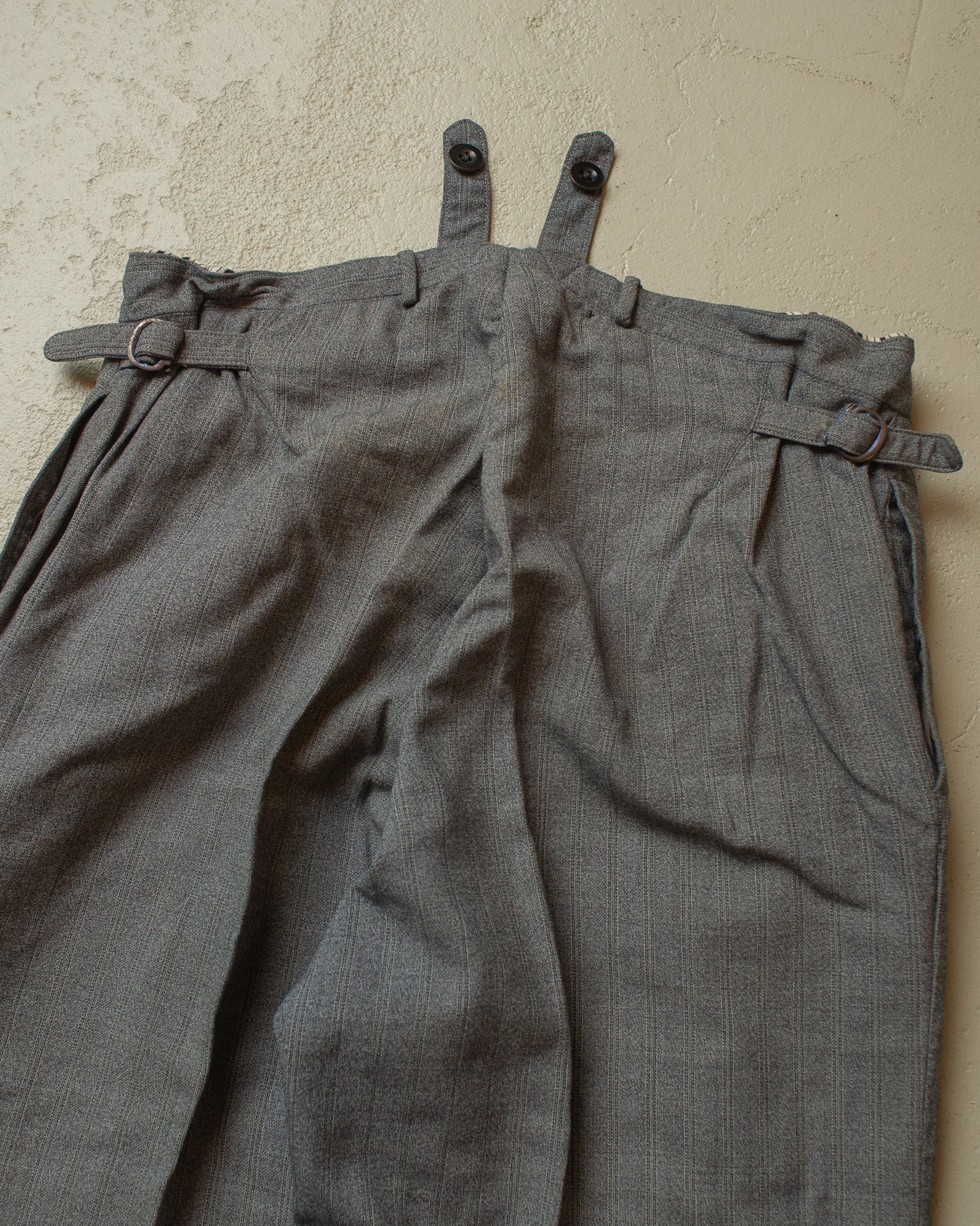 1930s/40s High-waisted Trousers grey - W31 L30