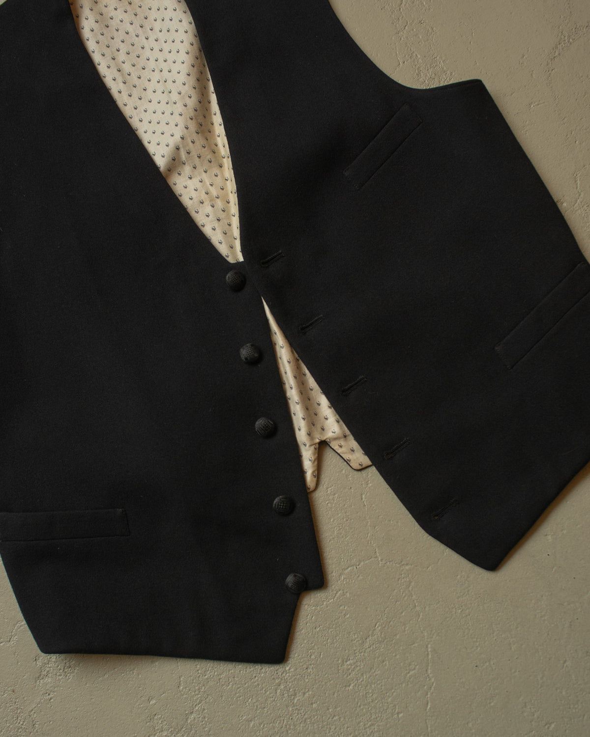 ca. 1920s German 3-Piece Wool Suit black - M