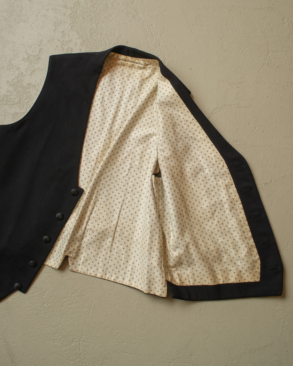 ca. 1920s German 3-Piece Wool Suit black - M