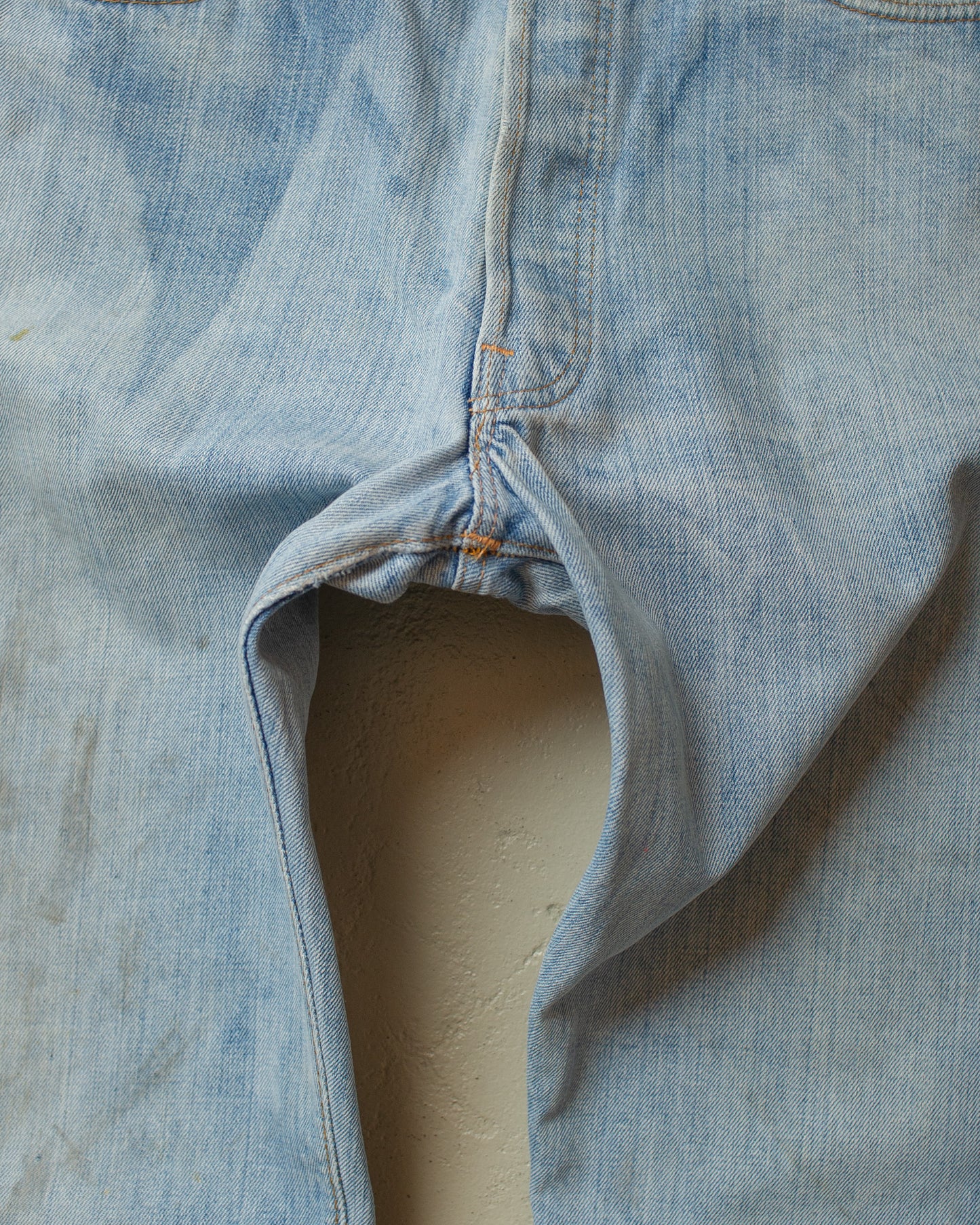 1980s Levi´s 501 Selvedge distressed Jeans blue - W33 L32