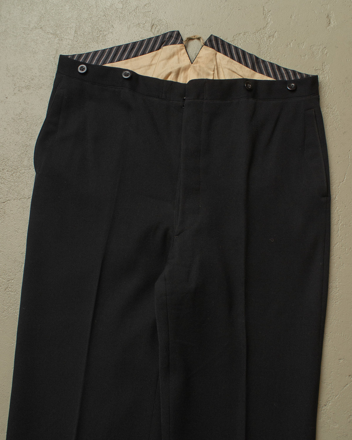 ca. 1920s German 3-Piece Wool Suit black - M