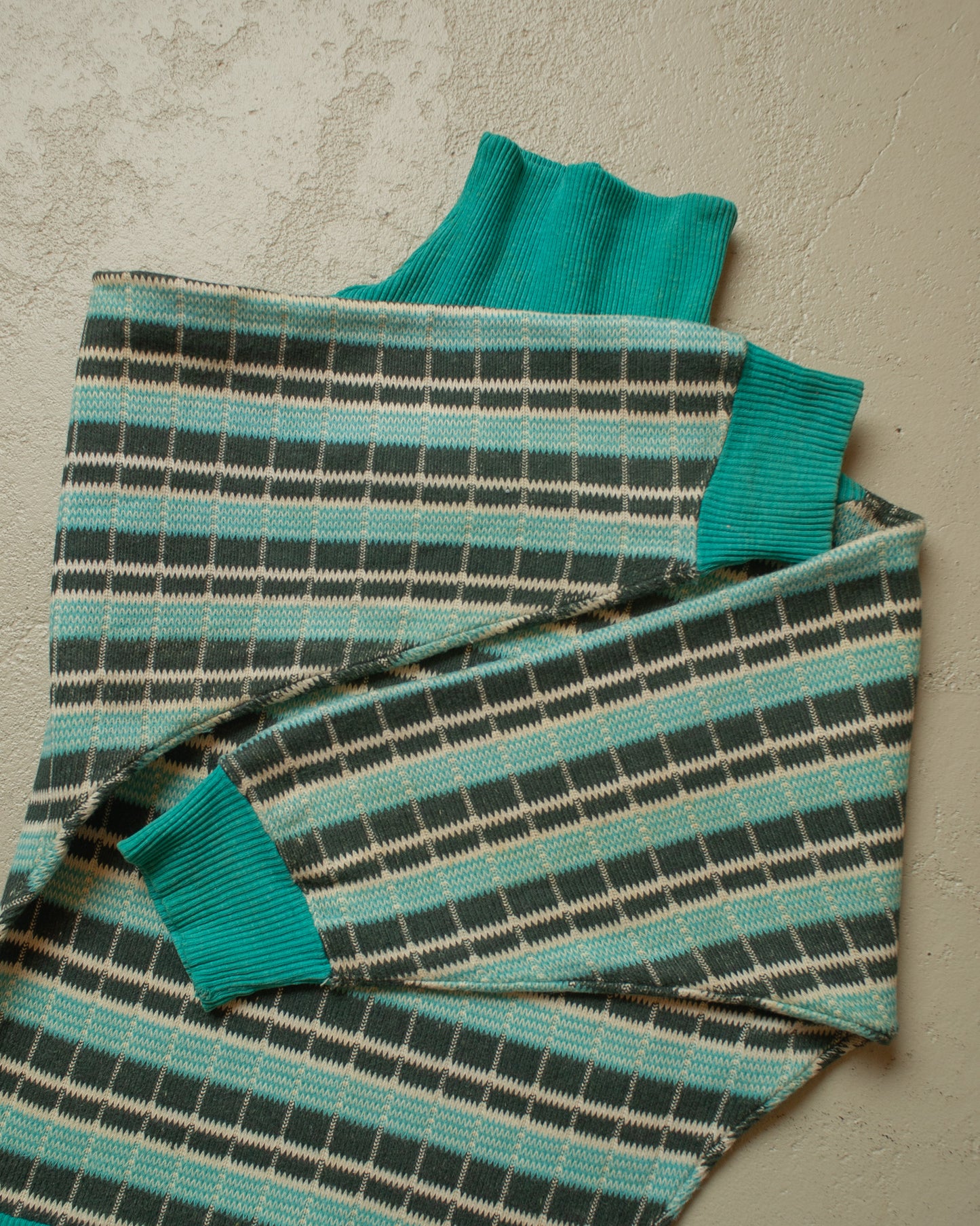 1950s/60s Womens Batwing Knit Top - S/M