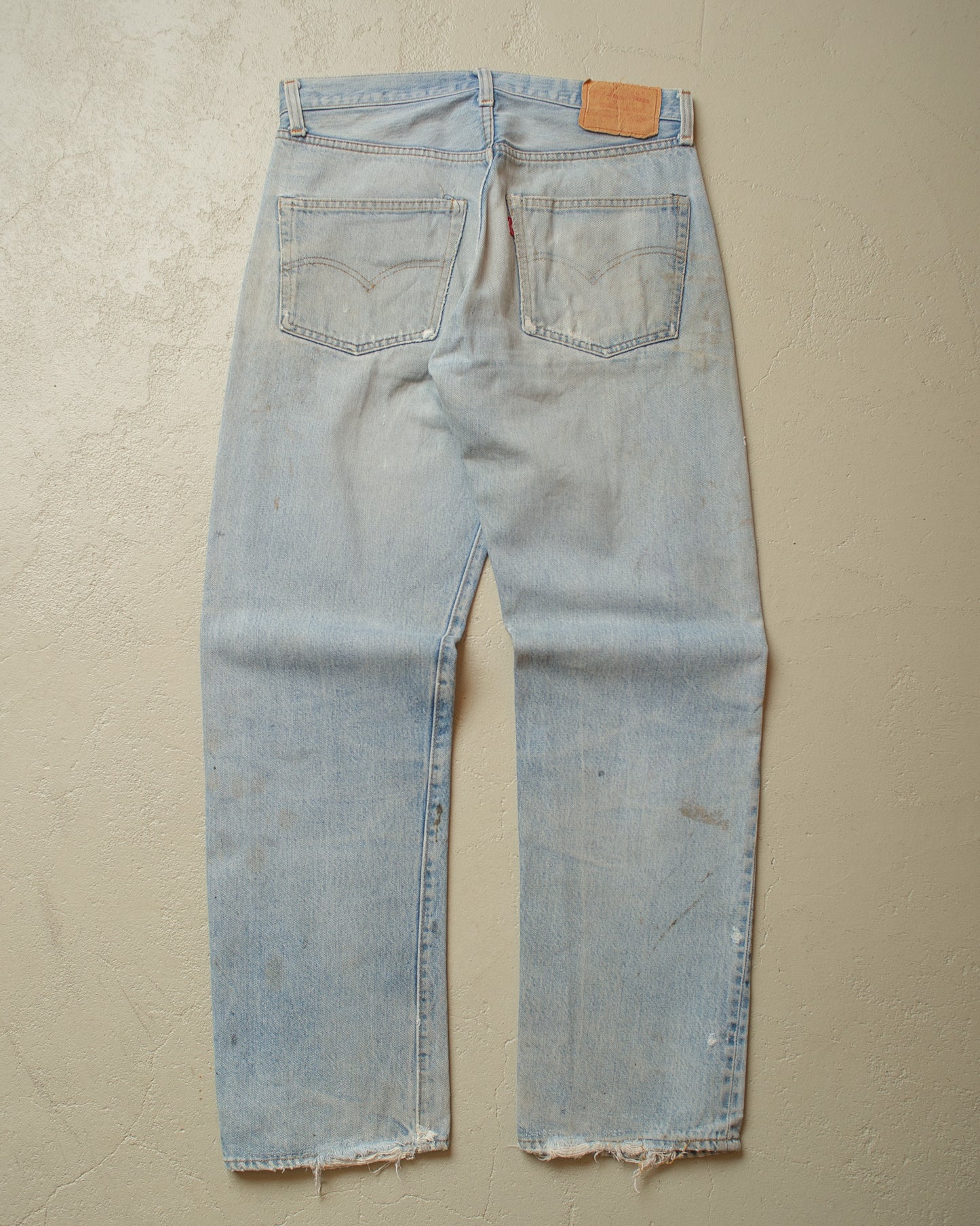 1980 Levi´s 501 Selvedge distressed Jeans blue - W31 L30