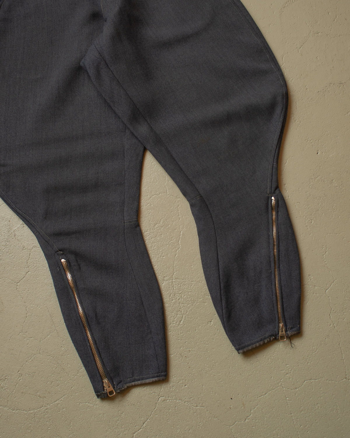 1940s German Wool Sports Breeches "Stiefelhose" grey - W26,5 L25,5