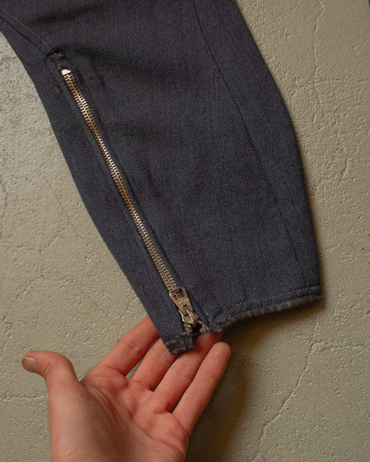1940s German Wool Sports Breeches "Stiefelhose" grey - W26,5 L25,5