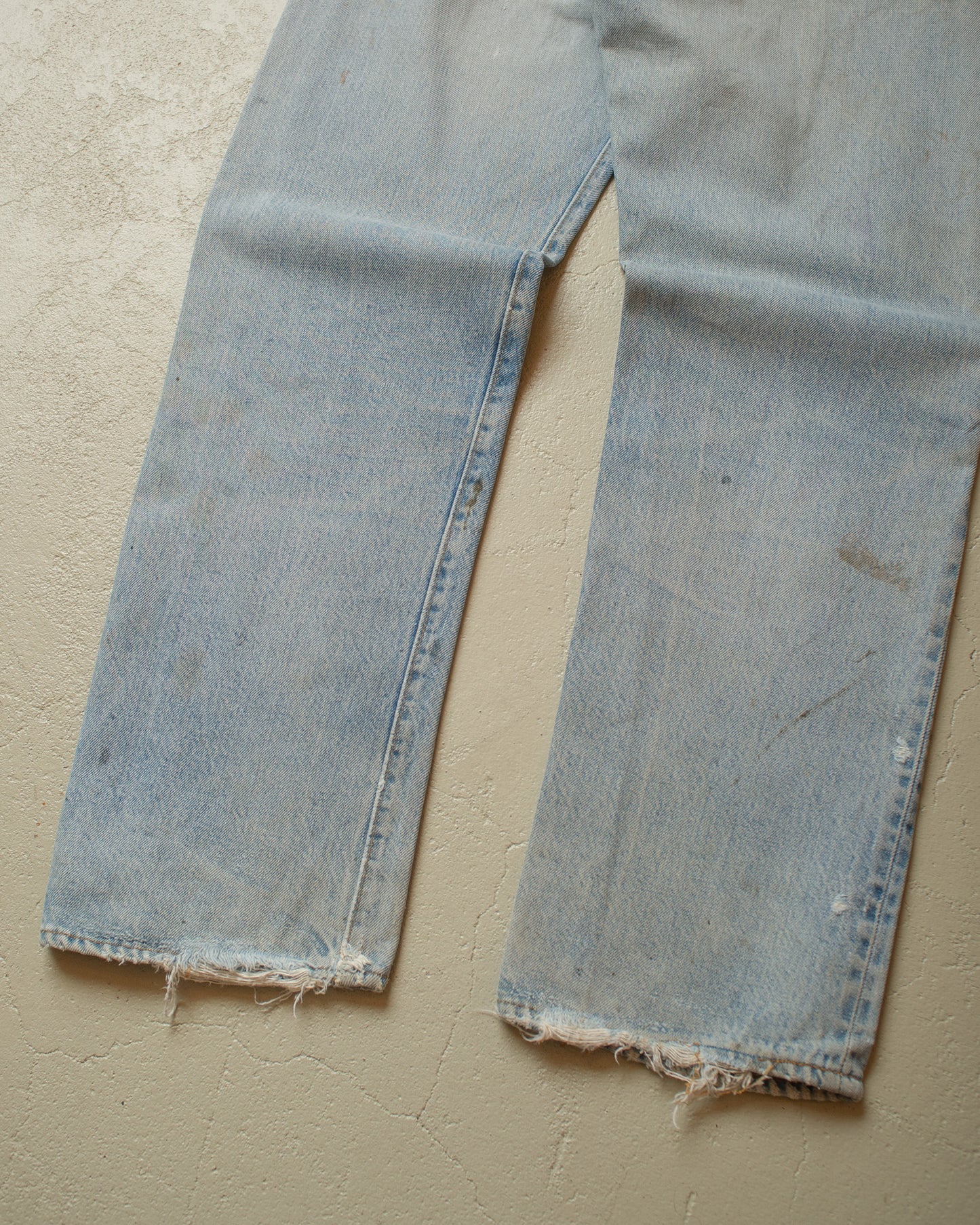 1980 Levi´s 501 Selvedge distressed Jeans blue - W31 L30