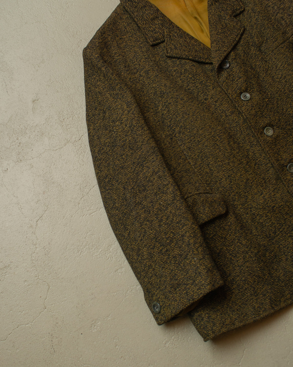 1940s/50s German Wool Suit Jacket "brown" - XL/XXL