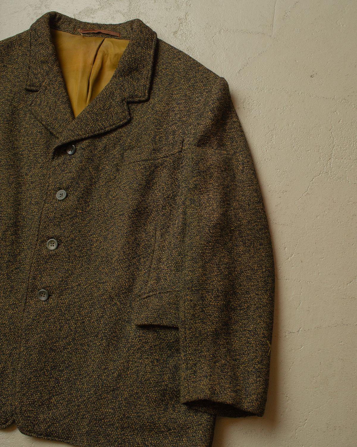 1940s/50s German Wool Suit Jacket "brown" - XL/XXL