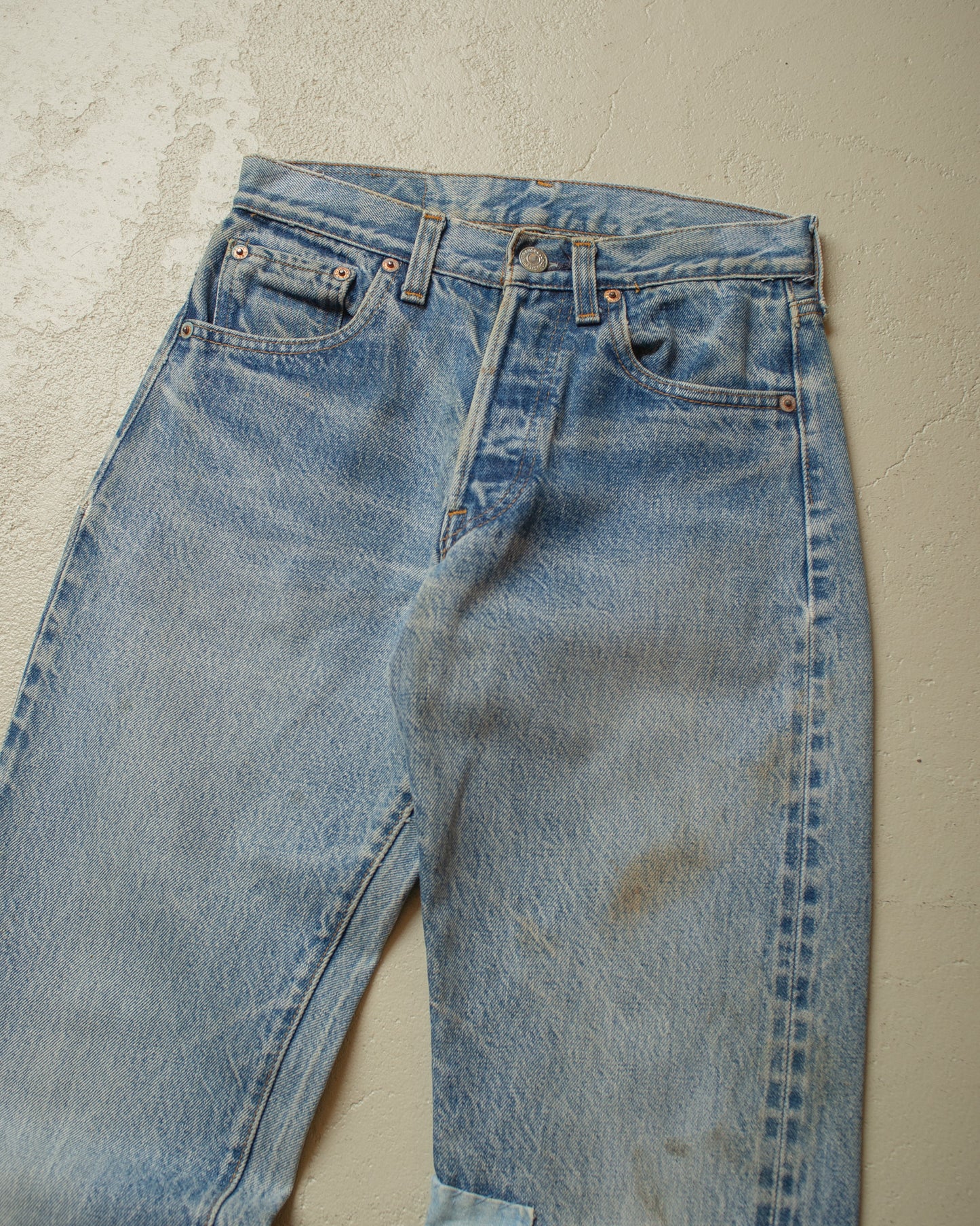 1982 Levi´s 501 Selvedge repaired Jeans - W26 L30