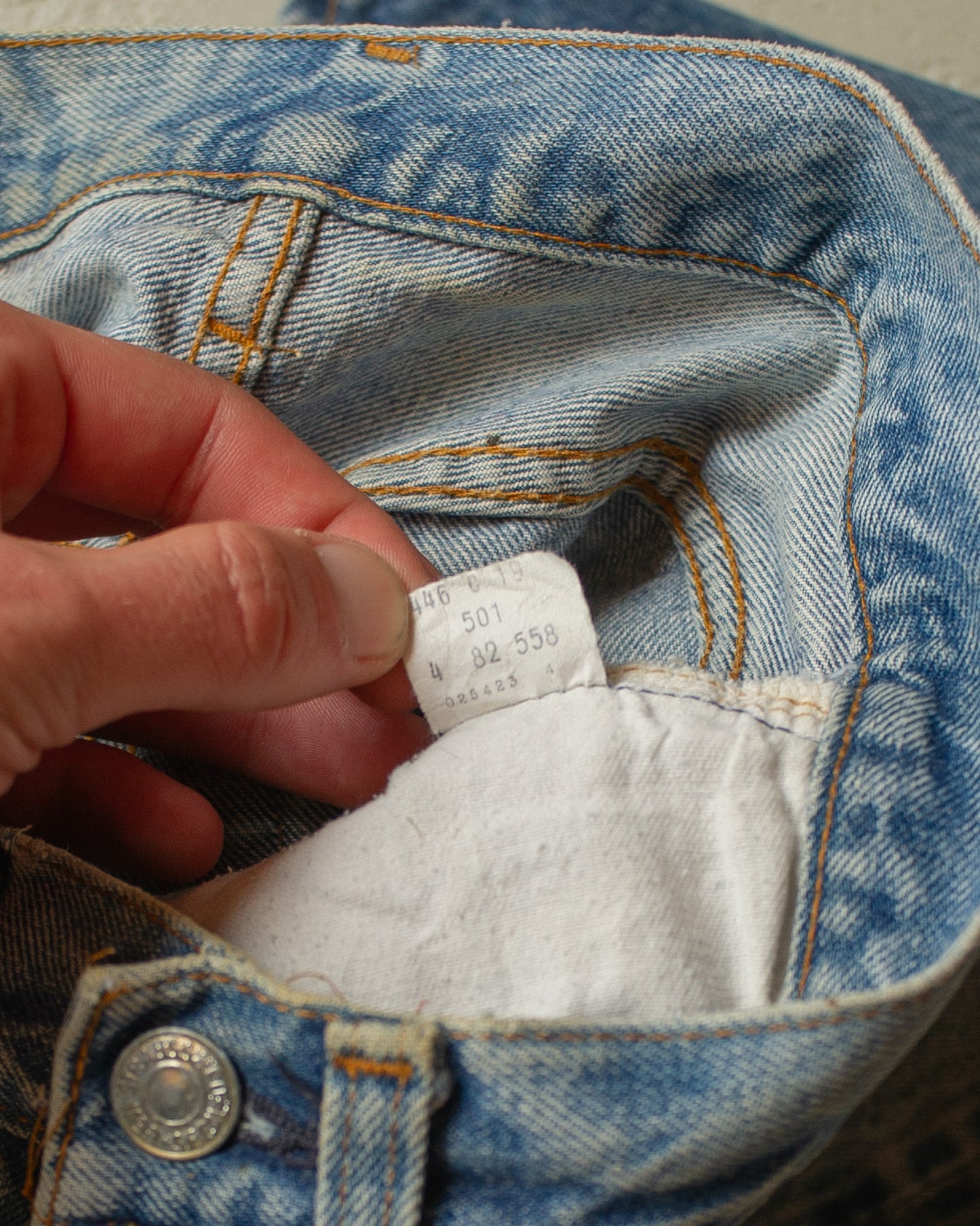 1982 Levi´s 501 Selvedge repaired Jeans - W26 L30