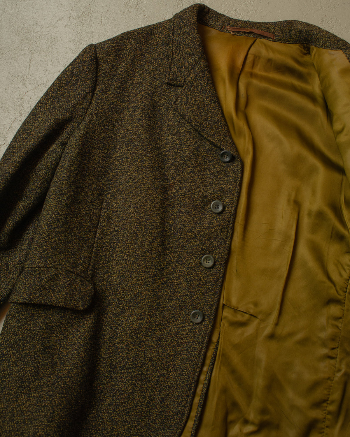 1940s/50s German Wool Suit Jacket "brown" - XL/XXL