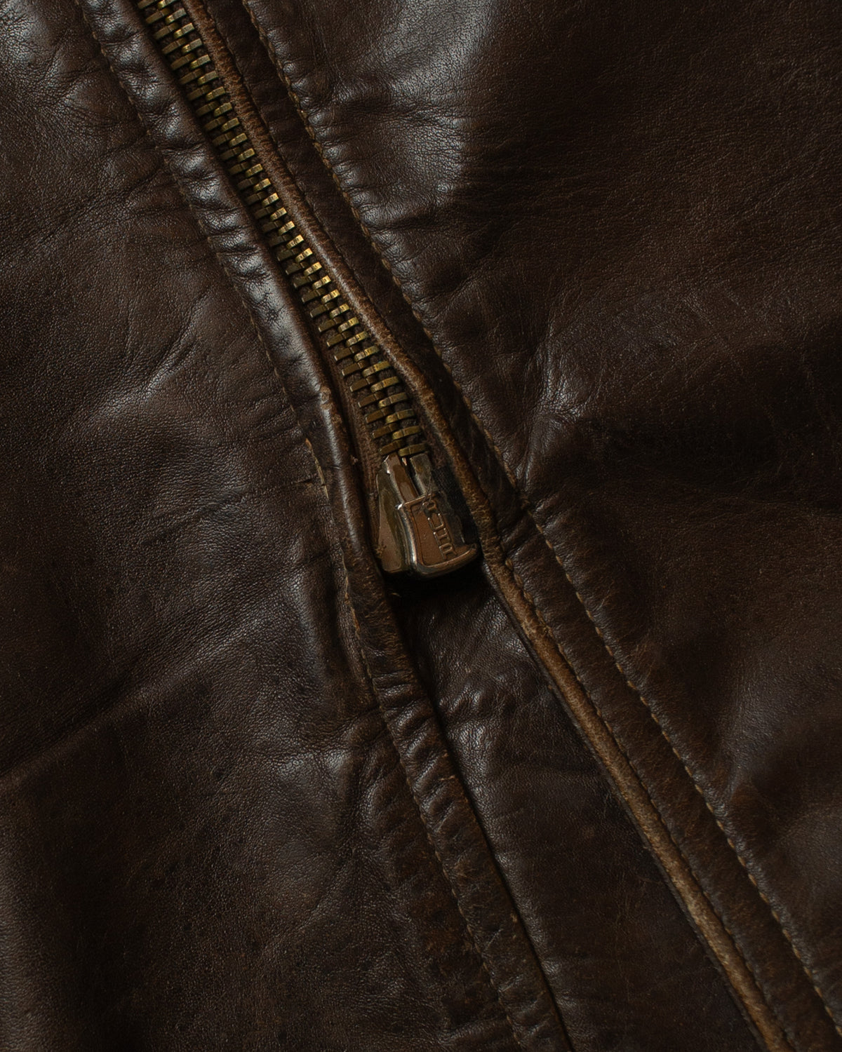 1950s Haelson Leather Biker Jacket brown - M/L